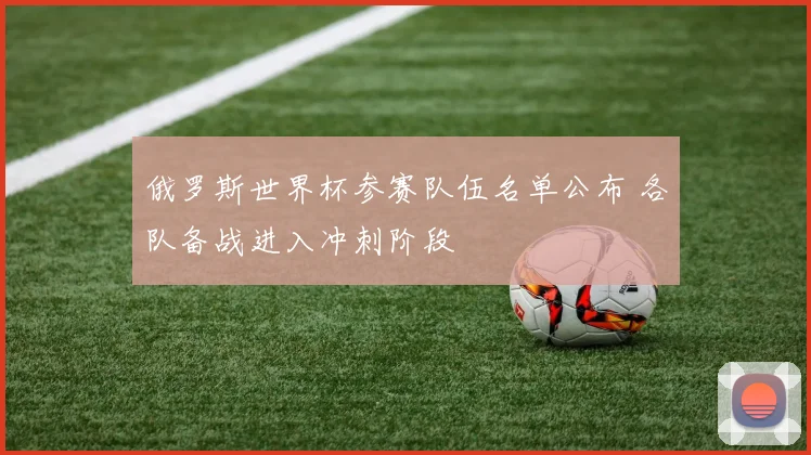 俄罗斯世界杯参赛队伍名单公布 各队备战进入冲刺阶段