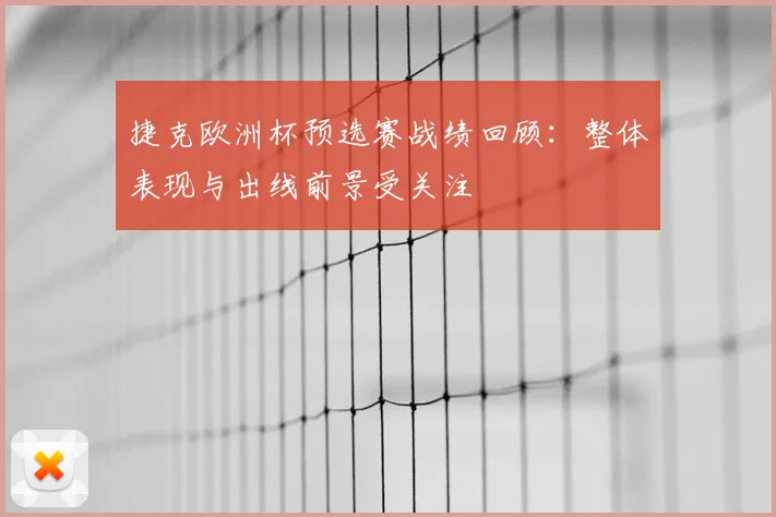 捷克欧洲杯预选赛战绩回顾:整体表现与出线前景受关注